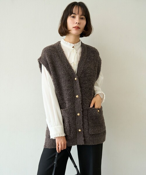 UNFILO（アンフィーロ） ニット セーター 「STORY×UNFILO」シャギー