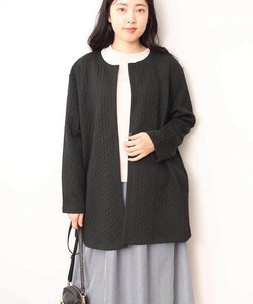 「MB mint breeze」 カーディガン 5L グレー レディース_画像7