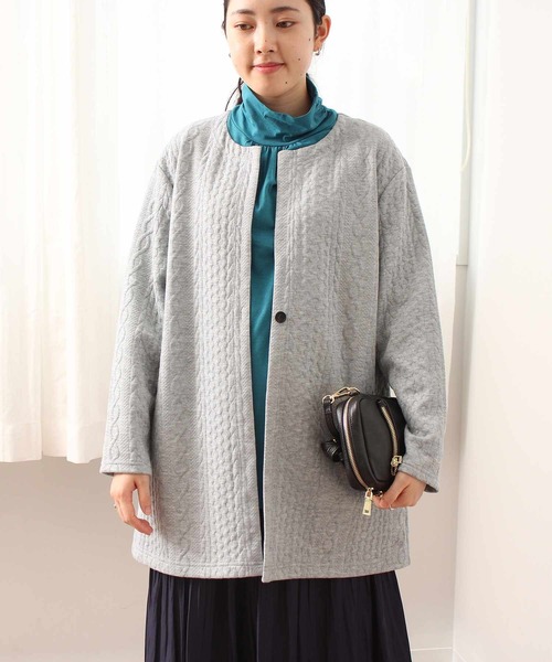 「MB mint breeze」 カーディガン 5L グレー レディース_画像9