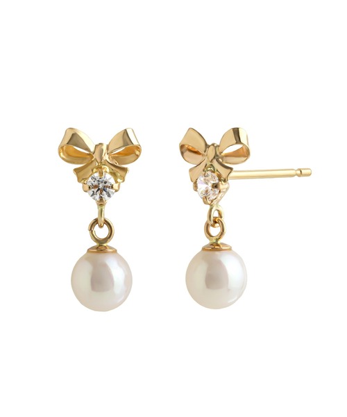 TAKE-UP（テイクアップ） ピアス K18・K10 タンスイパール スイング