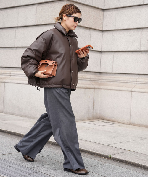 【CALUX/キャラクス】SHORT COACH JACKET 2025AW CALUX（キャラクス） コート アウター 「CALUX/キャラクス」SHORT