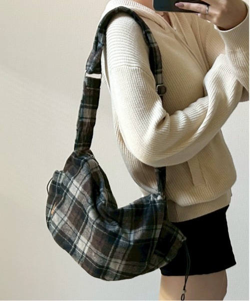 PORTER チェック柄ショルダーバッグ Port（ポート） ショルダーバッグ バッグ 「 」 レトロ チェック