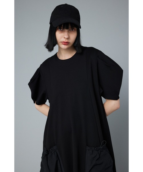 「HeRIN.CYE」 半袖ワンピース FREE ネイビー レディースの画像