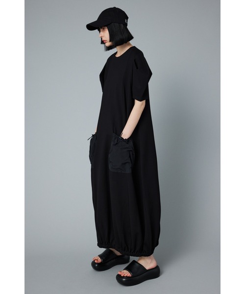 「HeRIN.CYE」 半袖ワンピース FREE ネイビー レディースの画像