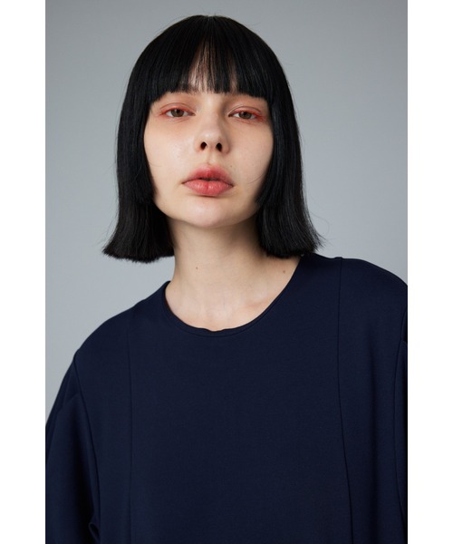 「HeRIN.CYE」 半袖ワンピース FREE ネイビー レディースの画像