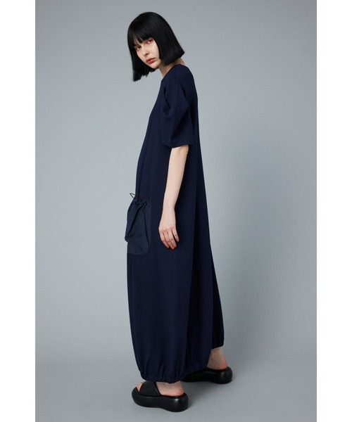 「HeRIN.CYE」 半袖ワンピース FREE ネイビー レディースの画像