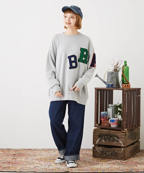 「CUBE SUGAR」 スウェットカットソー M ブラック レディース_画像2