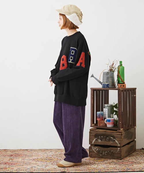 「CUBE SUGAR」 スウェットカットソー M ブラック レディース_画像8