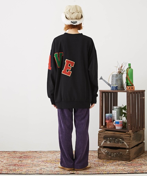 「CUBE SUGAR」 スウェットカットソー M ブラック レディース_画像9