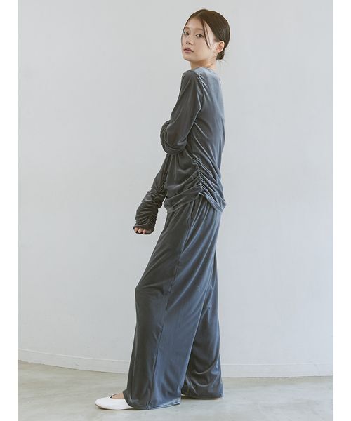 gelato pique（ジェラートピケ） パジャマ ルームウェア ベロアロンT