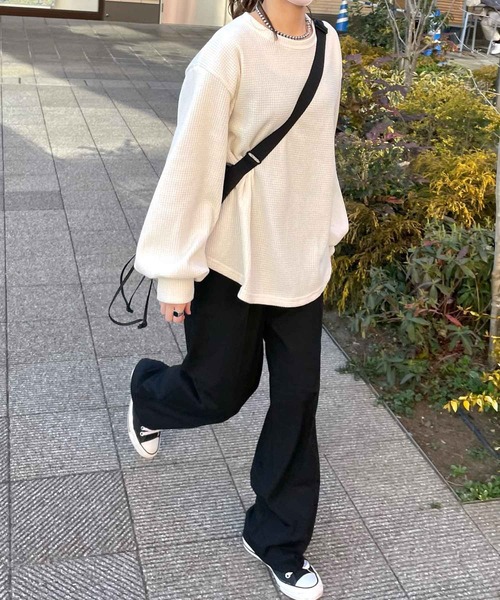 「reca」 長袖カットソー FREE グリーン系その他 レディース_画像3