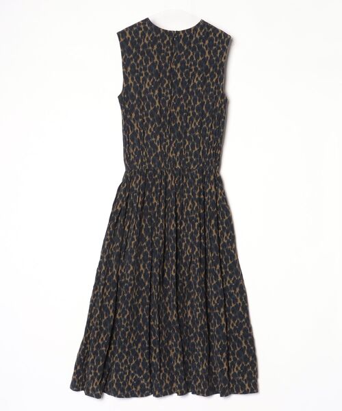 「SACRA」 ノースリーブワンピース 38 グリーン レディース_画像2