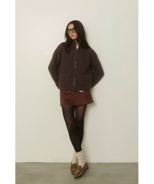 ALEXIA STAM（アリシアスタン） ニット セーター Zip Up Knit Cardigan