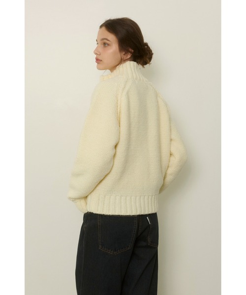 ALEXIA STAM（アリシアスタン） ニット セーター Zip Up Knit Cardigan