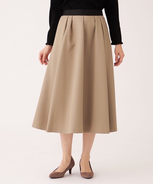 TO BE CHIC（トゥー ビー シック） スカート ランダムタック ツイル