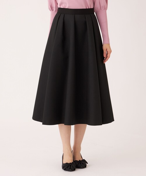 TO BE CHIC（トゥー ビー シック） スカート ランダムタック ツイル