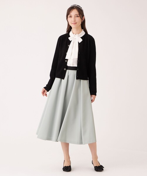 TO BE CHIC（トゥー ビー シック） スカート ランダムタック ツイル