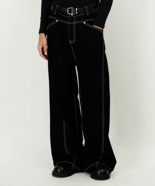 ジーンズ DWSE／ステッチデニムパンツ メンズ : ZOZOTOWN Yahoo!店