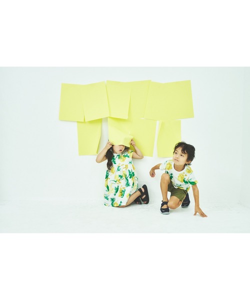 「maarook」 「KIDS」半袖ワンピース 150cm イエロー キッズ_画像6