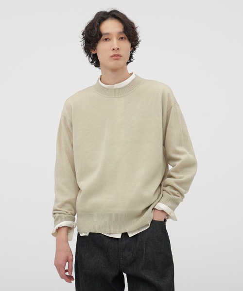 MHL.（エムエイチエル） セーター ニット ASH WOOL KNITWEAR メンズ