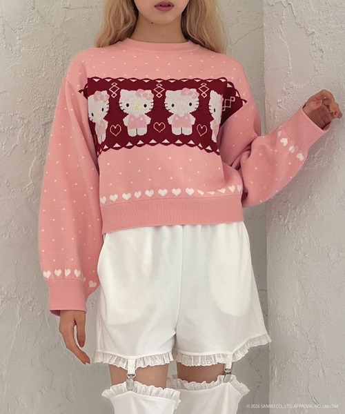 sanrio（サンリオ） ニット セーター 「HELLO KITTY」NORDIC KNIT