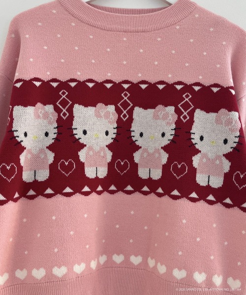 sanrio（サンリオ） ニット セーター 「HELLO KITTY」NORDIC KNIT