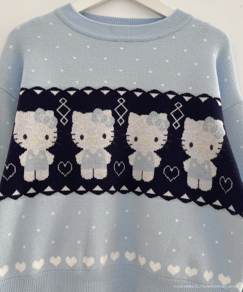 sanrio（サンリオ） ニット セーター 「HELLO KITTY」NORDIC KNIT