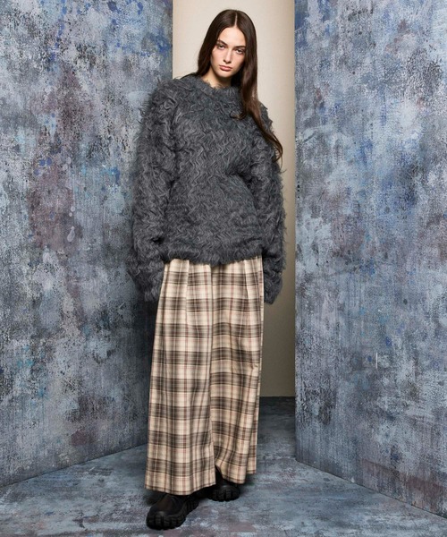 「MAISON SPECIAL」 長袖ニット 1 グレー メンズ_画像3