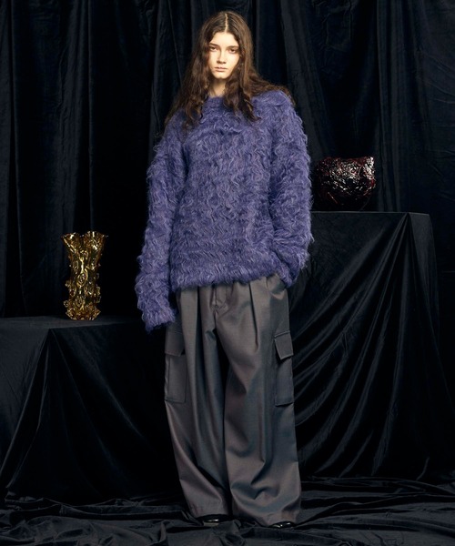 「MAISON SPECIAL」 長袖ニット 1 グレー メンズ_画像7