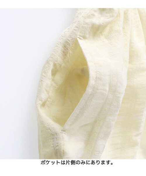 「branshes」 「KIDS」半袖ワンピース 120 イエロー キッズ_画像4