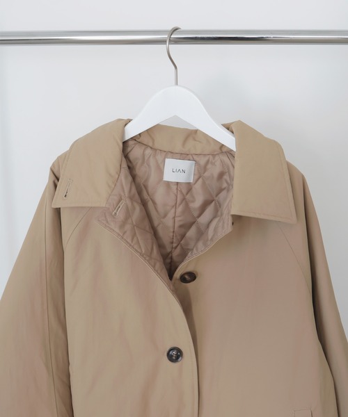 LIAN（リアン） ステンカラーコート コート キルトライナートレンチ