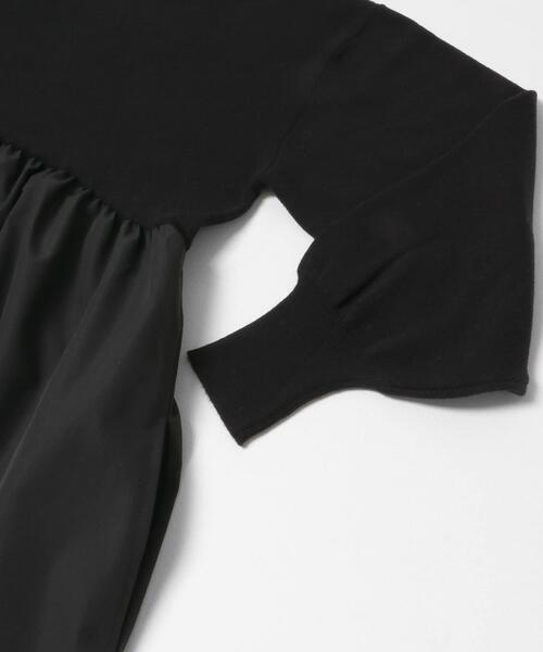 URBAN RESEARCH Sonny Label ワンピース モックネックドッキングニット