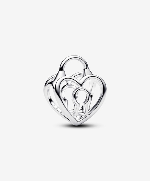 PANDORA（パンドラ） チャーム オープンワーク ハート パドロック