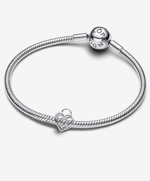 PANDORA（パンドラ） チャーム オープンワーク ハート パドロック