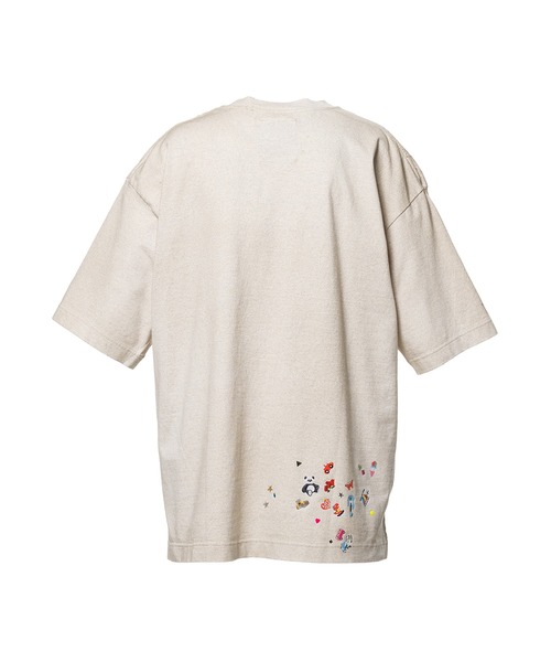 トップス Kids Sticker Print Bleached T-shirt MAISON MIHARA YASUHIRO（メゾン ミハラヤスヒロ） tシャツ Kids