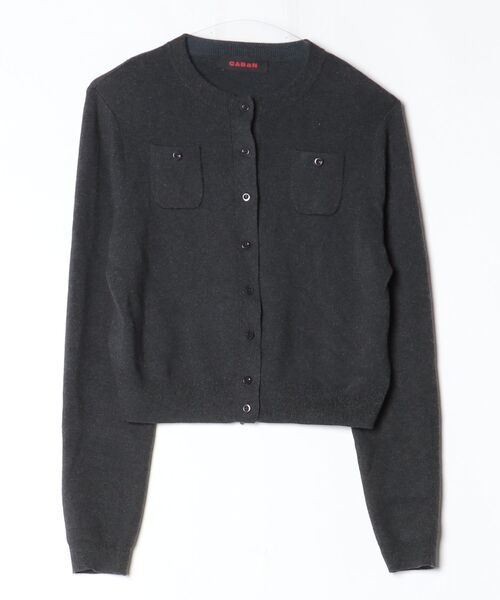 CABaN（キャバン） ニットカーディガン X-SMALL チャコールグレー