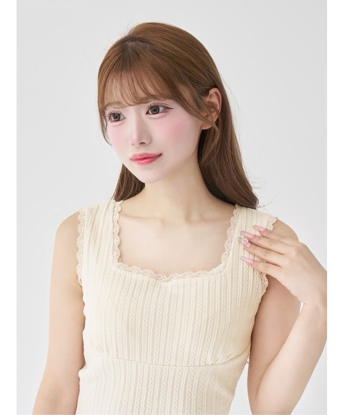 ダーリッチ、ワンピース＆カーディガンセット Darich（ダーリッチ） ワンピース ケーブルニットソーセットミニ