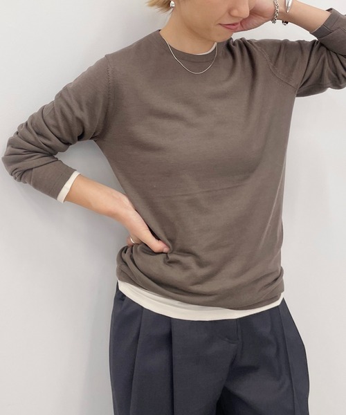 「Plage」 長袖ニット - ベージュ レディース_画像5