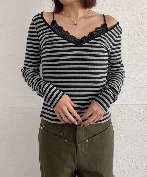 Roger&Raw（ロジャーアンドロウ） tシャツ レースキャミソール