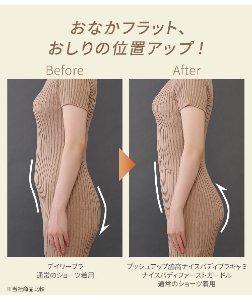 シェイプインナー、パワーガードルPatti Patti[新品未使用]上下セット PEACH JOHN（ピーチジョン） ガードル インナーシャツ 肌着