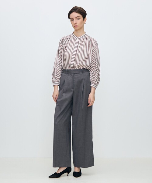 「TOMORROWLAND collection」 スラックス 34 グレー レディース_画像3