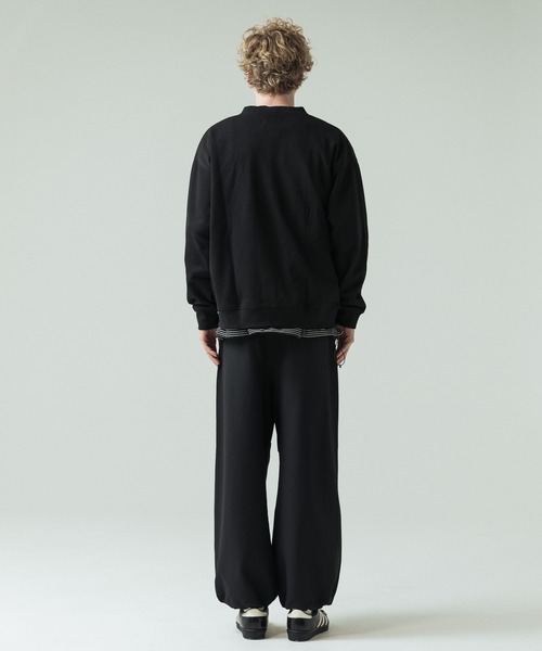 カーディガン 「SLICK/スリック」Double Air Moss Stitch Cardigan 