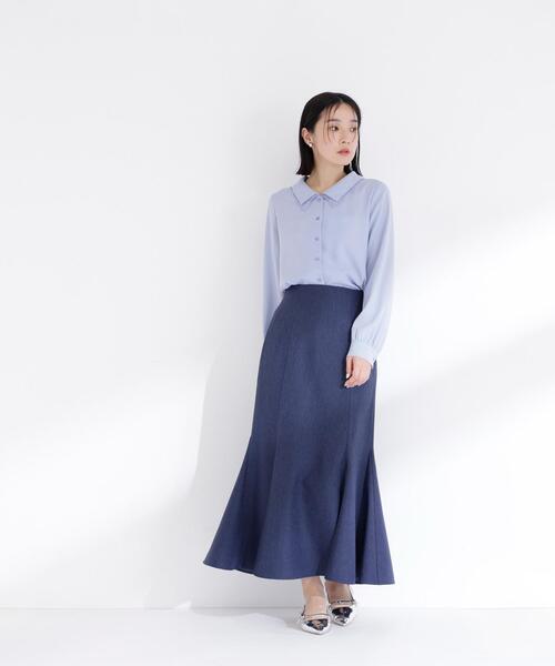 NATURAL BEAUTY Purpose ブラウス　ネイビー　紺 NATURAL BEAUTY BASIC（ナチュラルビューティーベーシック） ブラウス