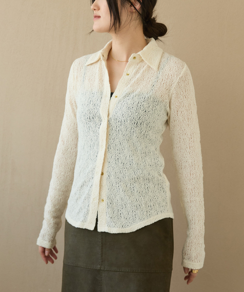 IENA LA BOUCLE（イエナラブークル） ブラウス シャツ カーリー