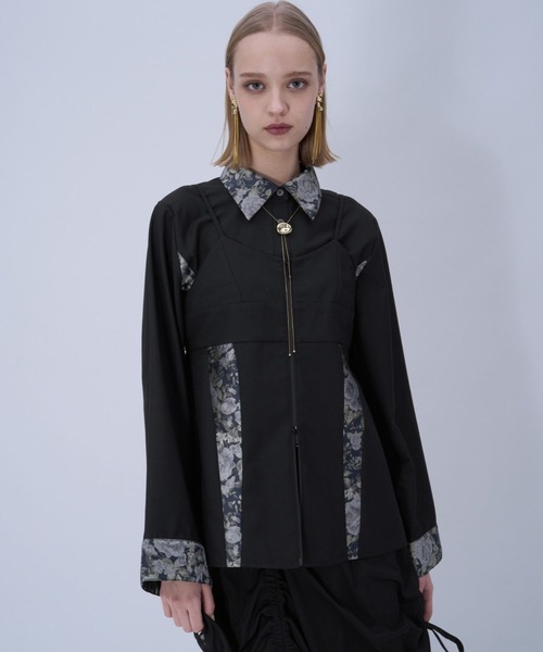 HARE（ハレ） ブラウス シャツ 2PビスチェシャツLS(HARE) レディース