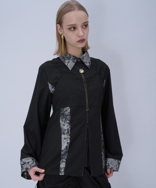 HARE（ハレ） ブラウス シャツ 2PビスチェシャツLS(HARE) レディース