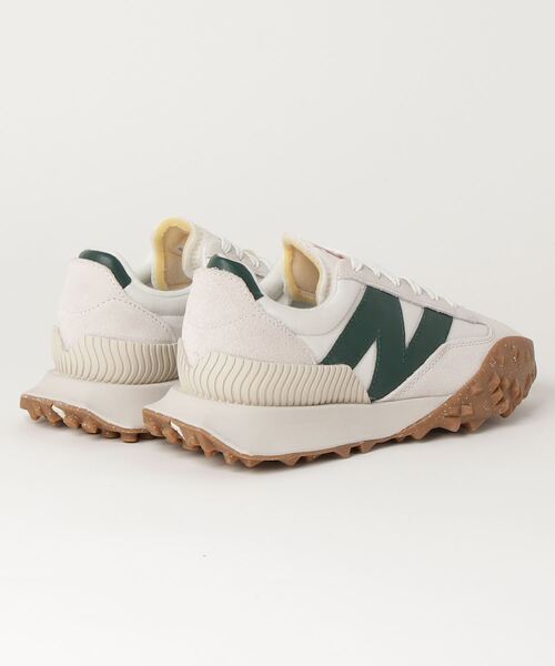 「New Balance」 ローカットスニーカー 28.0cm ホワイト×グリーン メンズ_画像3