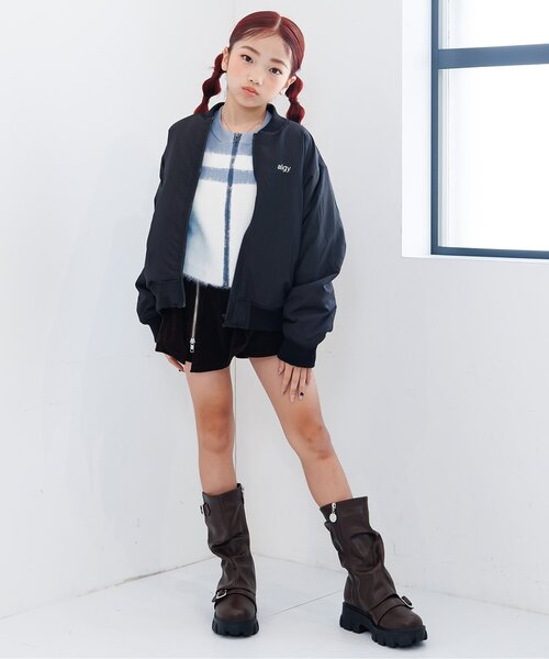 「algy」 「KIDS」ブルゾン X-SMALL グレー キッズ_画像2