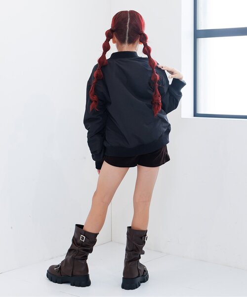 「algy」 「KIDS」ブルゾン X-SMALL グレー キッズ_画像3