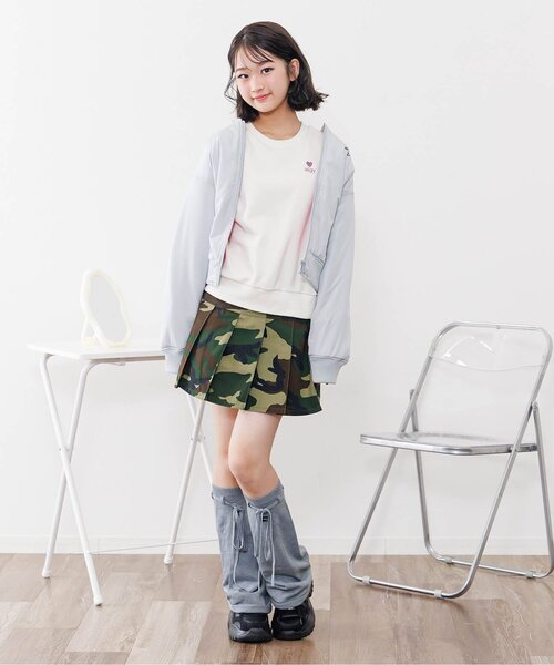 「algy」 「KIDS」ブルゾン X-SMALL グレー キッズ_画像4